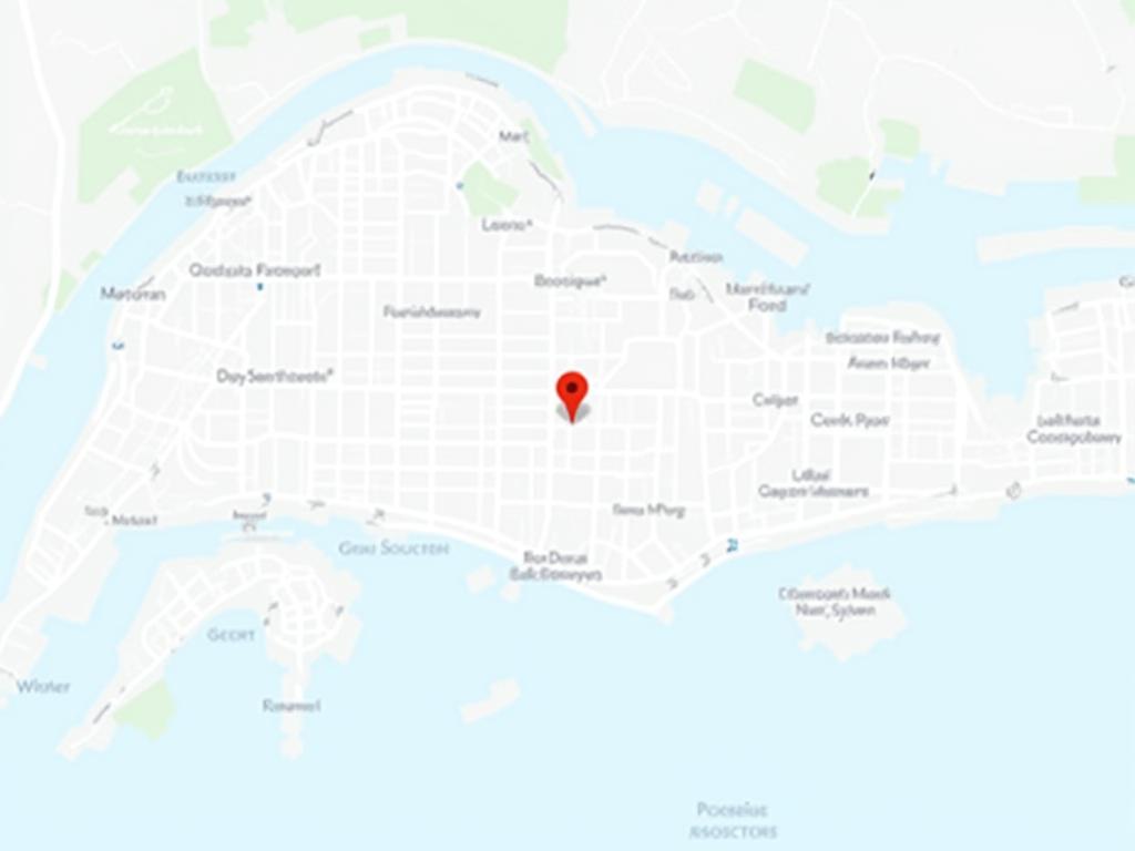 A map showing the location of Meridian Wayfinders office in Singapore.